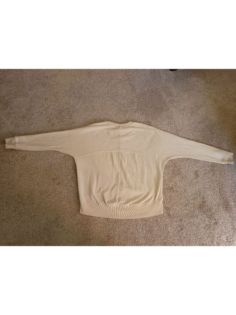 Hippie Rose Beige Sweatshirt Size M - Picture 6 of 8